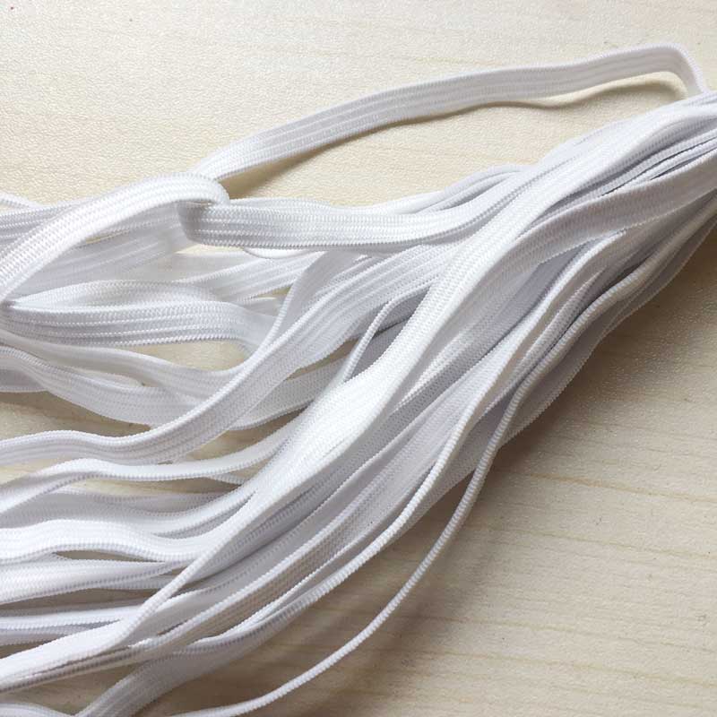5mm wide knit elastic band white and black for garment accesorry ...
